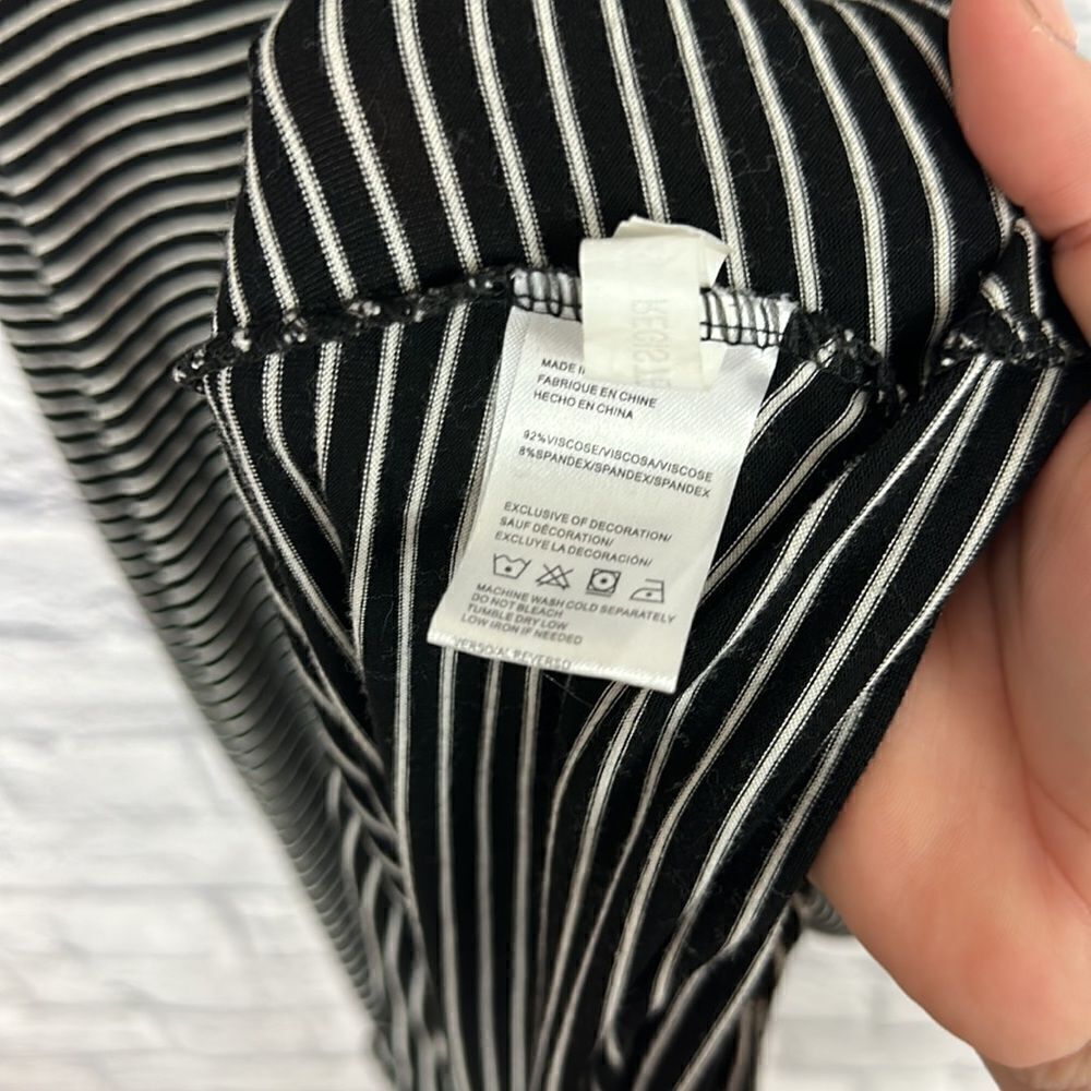 Exist Black and White Striped Maxi Dress Size Small - Picture 4 of 5